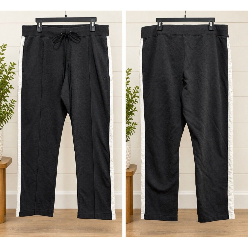 Polo Ralph Lauren Mens 2XL TTG Dark Gray Track Pants Drawstring Elastic Waist